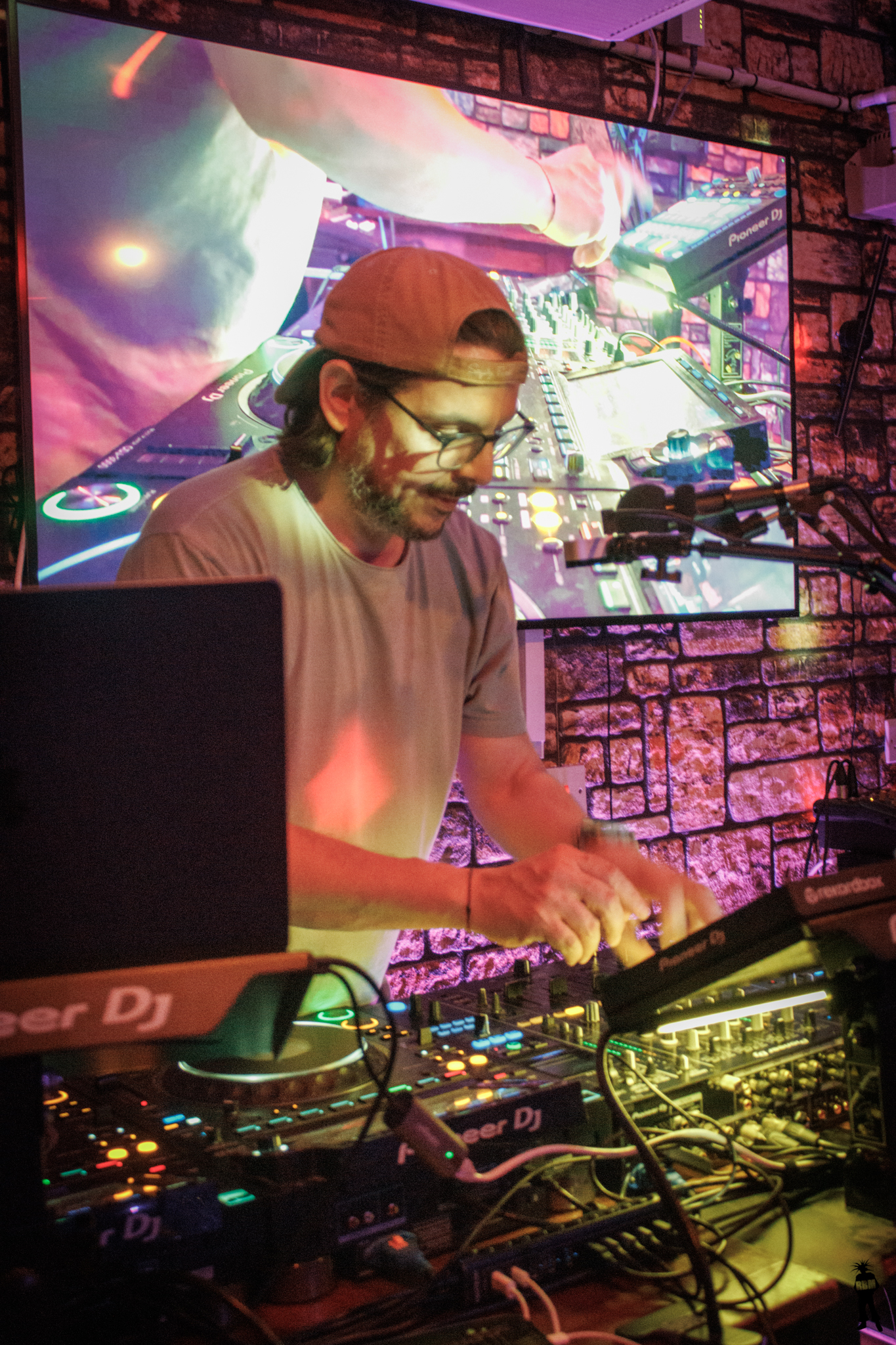 DJ AK at the decks